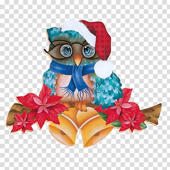 Christmas decoration, Owl, Bird transparent background PNG clipart