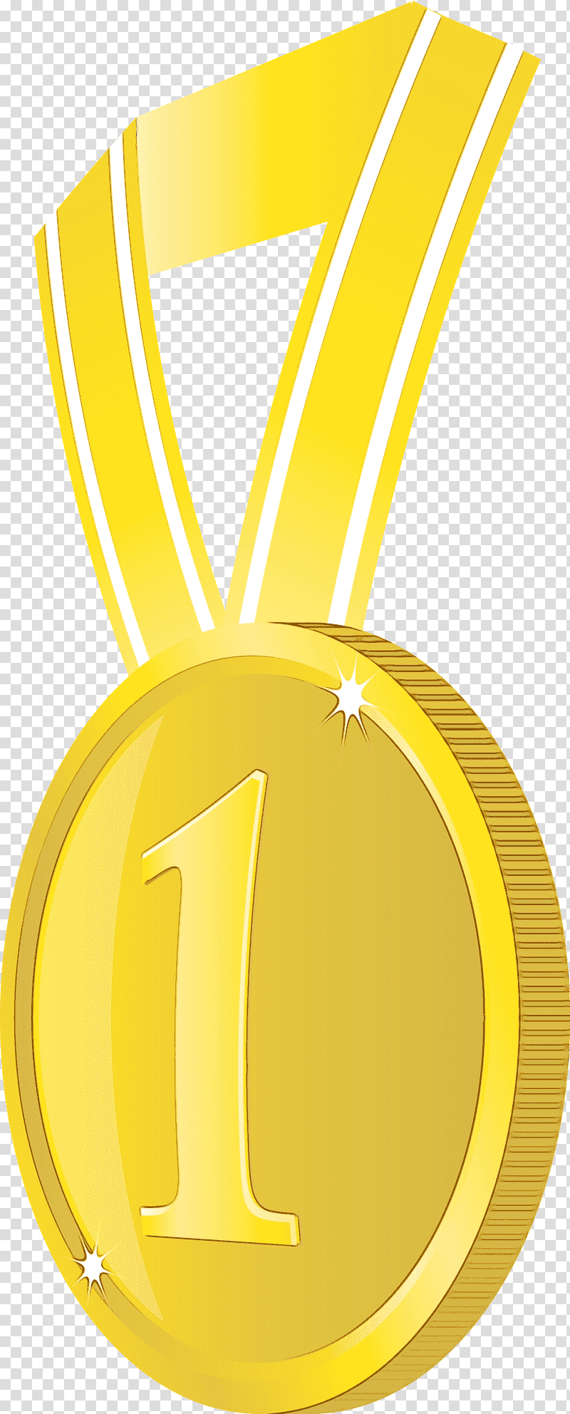 gold badge medal lapel pin silver, No 1 Badge, Award Gold Badge, Watercolor, Paint, Wet Ink, Yellow transparent background PNG clipart