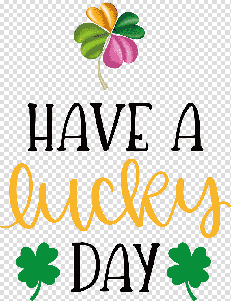 Lucky Day Patricks Day Saint Patrick, Leaf, Flower, Logo, Flora, Symbol, Meter transparent background PNG clipart