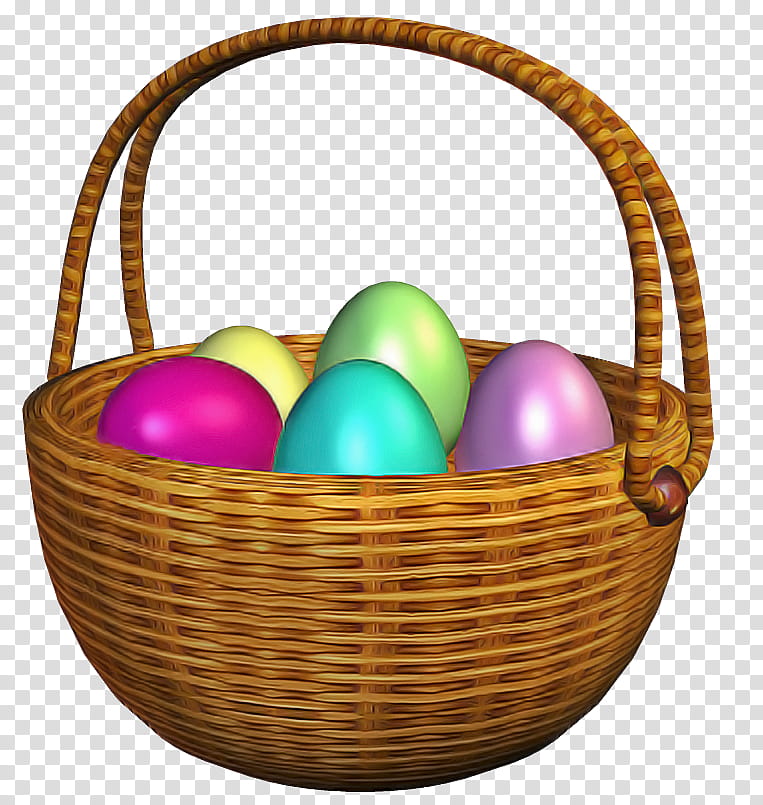 Easter egg, Easter
, Basket, Wicker, Gift Basket, Event, Holiday, Home Accessories transparent background PNG clipart