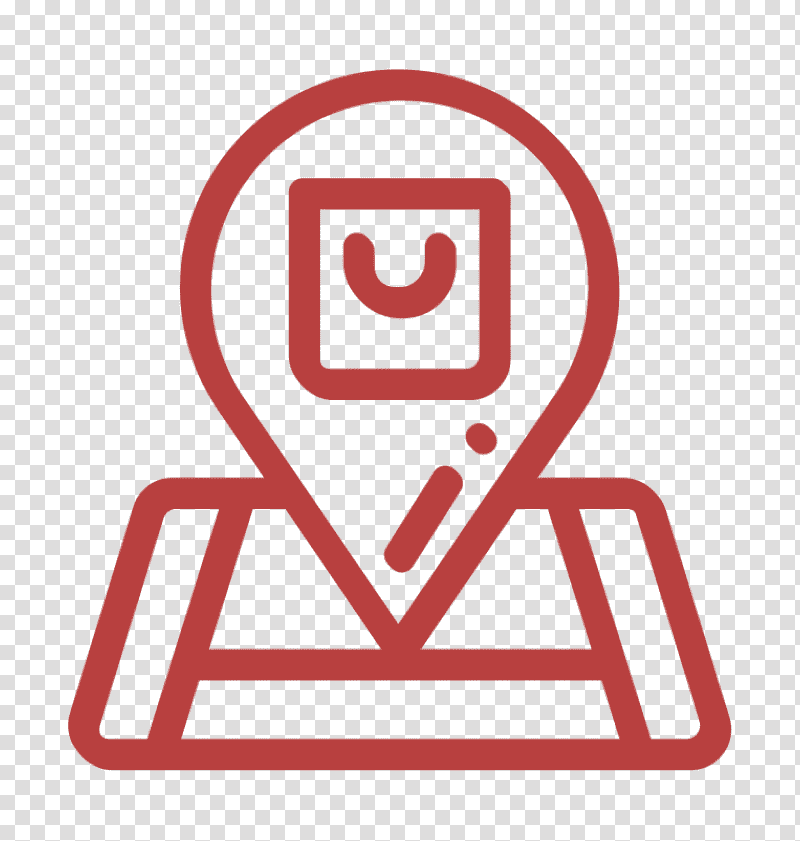 Ecommerce icon Shop icon Location icon, Risk Management, Transport, Communication, System, Tool, Industry transparent background PNG clipart
