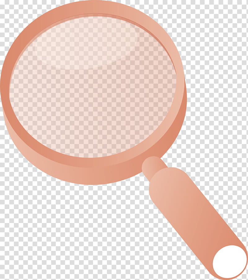 Magnifying glass magnifier, Peach, Makeup Mirror, Rattle transparent background PNG clipart