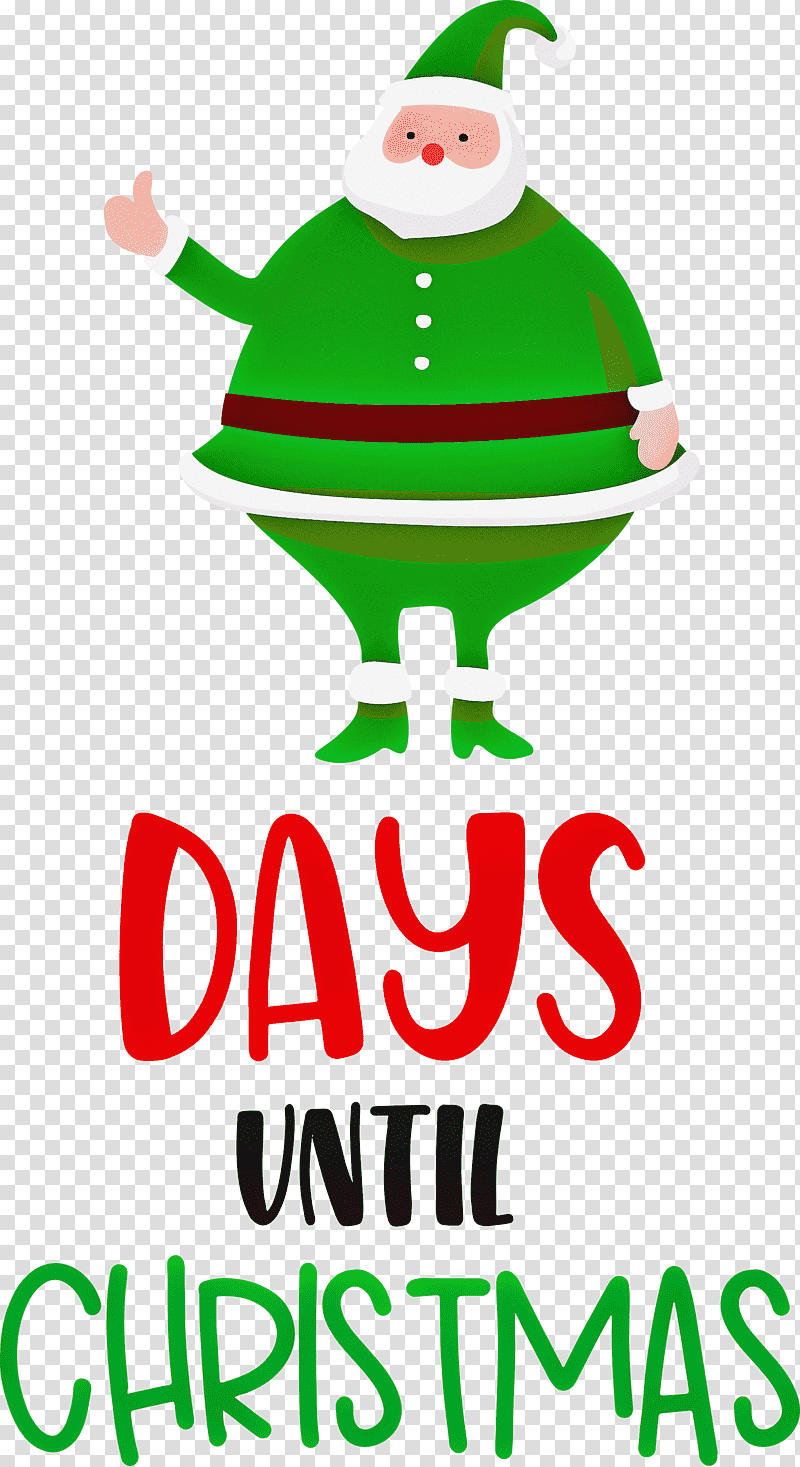 Days until Christmas Christmas Santa Claus, Christmas , Christmas Tree, Christmas Day, Christmas Ornament, Holiday, Christmas Ornament M transparent background PNG clipart