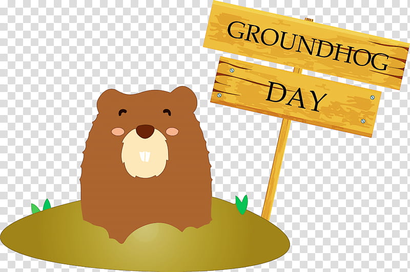 Groundhog Groundhog Day Happy Groundhog Day, Hello Spring, Beaver, Cartoon, Marmot, Gopher, Rally Obedience transparent background PNG clipart