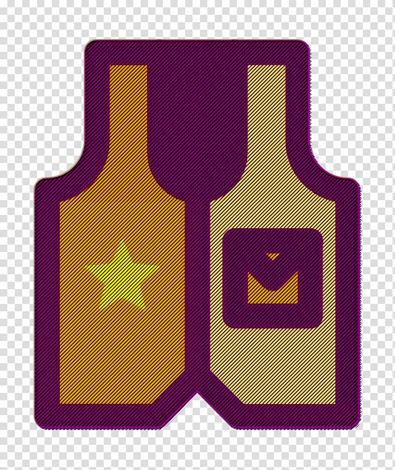 Garment icon Western icon Vest icon, Purple, Meter transparent background PNG clipart