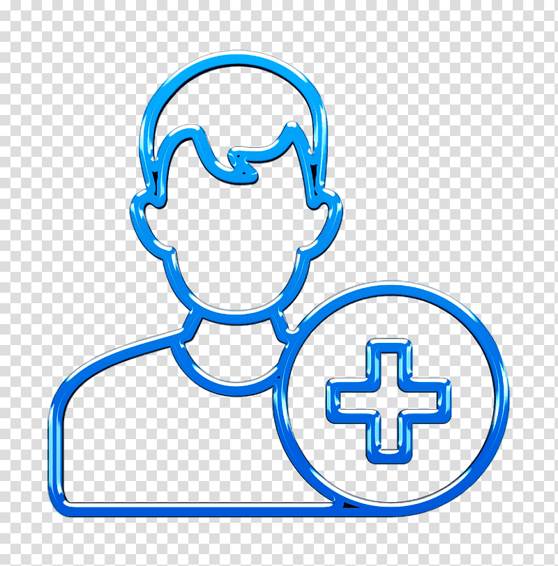 Patient icon Healthcare icon Medical icon, Avatar, Pictogram, Stick Figure, Simple Silhouette Flat transparent background PNG clipart