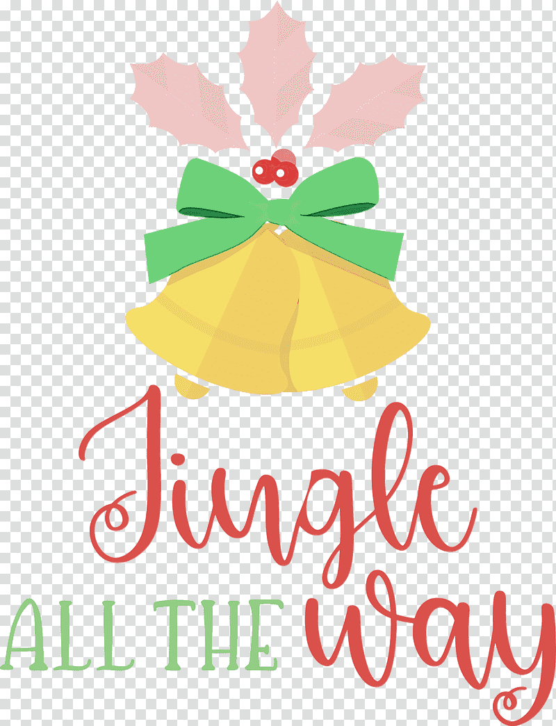 Christmas tree, Jingle All The Way, Christmas , Watercolor, Paint, Wet Ink, Holiday Ornament transparent background PNG clipart
