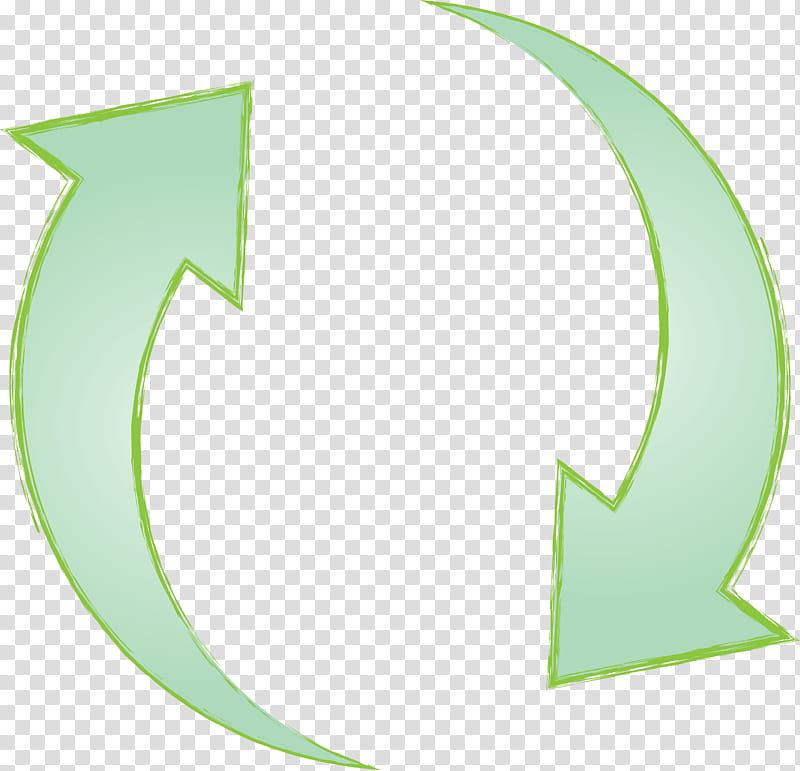 Reload Arrow, Green, Leaf, Crescent, Symbol, Circle, Logo transparent background PNG clipart