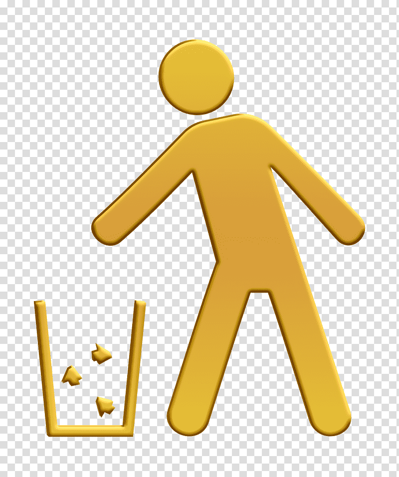 Man and trash container icon Humans icon Dustbin icon, People Icon, Signboard, Sticker, Highdefinition Video, 2p2i Environnement transparent background PNG clipart