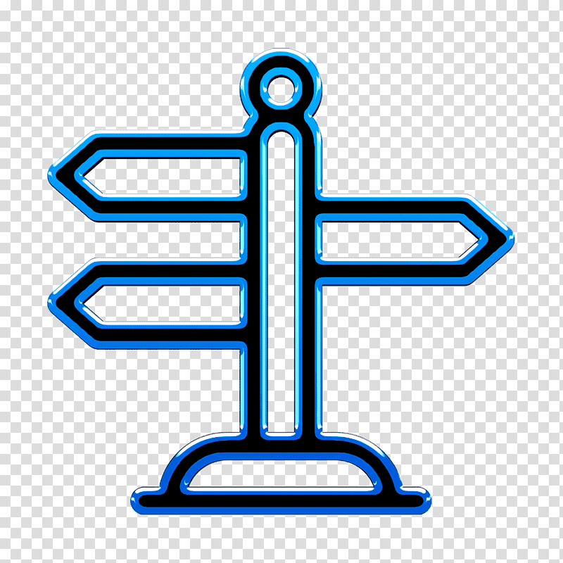 Amusement Park icon Signpost icon Way icon, Symbol, Chemical Symbol, Line, Meter, Mathematics, Geometry transparent background PNG clipart