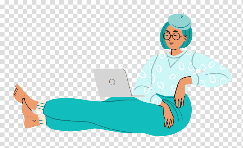 Relaxing lady woman, Girl, Medical Glove, Cartoon, Sitting, Arm Cortexm, Hm transparent background PNG clipart
