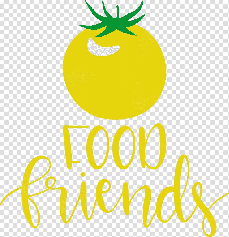 leaf logo smiley flower yellow, Food Friends, Kitchen, Watercolor, Paint, Wet Ink, Fruit transparent background PNG clipart