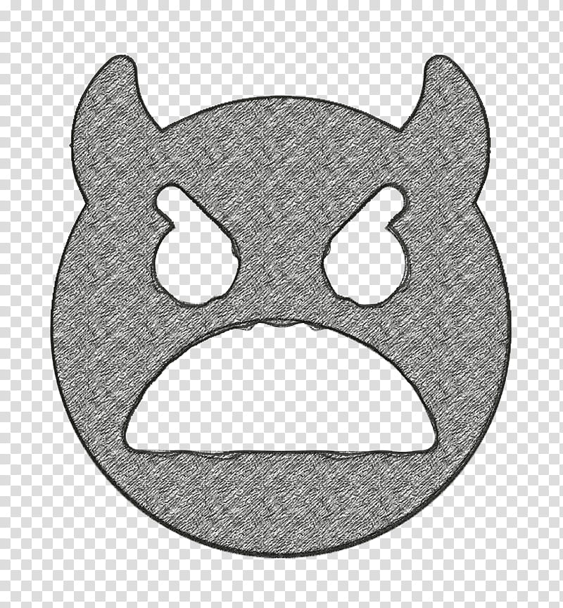 Angry icon Devil icon Smiley and people icon, Whiskers, Cat, Snout, Dog, Character, Headgear, Cartoon transparent background PNG clipart