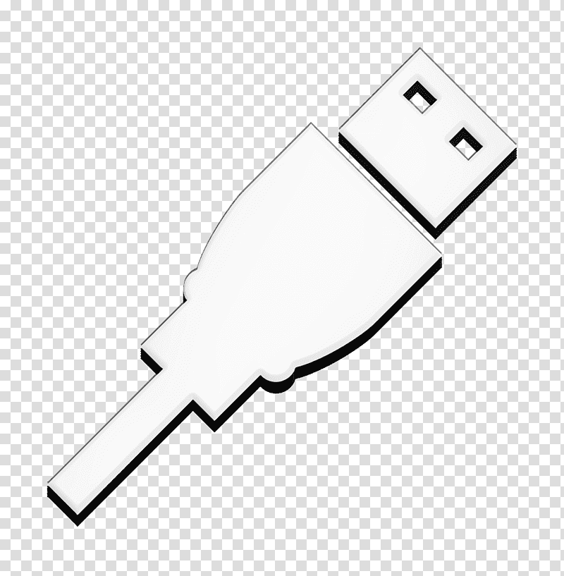 Usb icon USB plug icon Tools and utensils icon, Computer And Media 1 Icon, Icon Design, Electrical Connector, Data, Usb Flash Drive, Flat Design transparent background PNG clipart