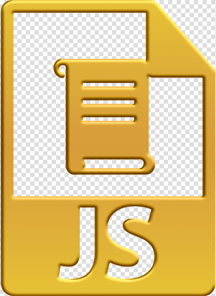 Js file icon interface icon File Formats Icons icon, Symbol, Sign, Yellow, Icon Pro Audio Platform, Line, Meter transparent background PNG clipart