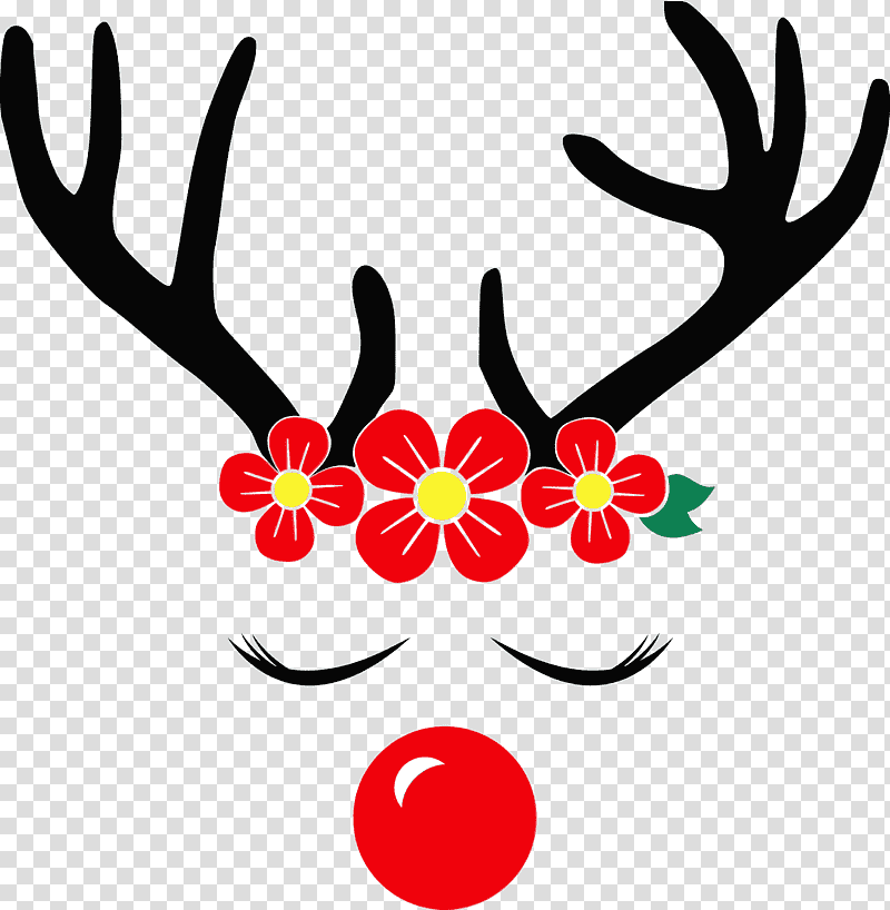 Christmas Day, Watercolor, Paint, Wet Ink, Reindeer, Snow Globe, Rudolph transparent background PNG clipart