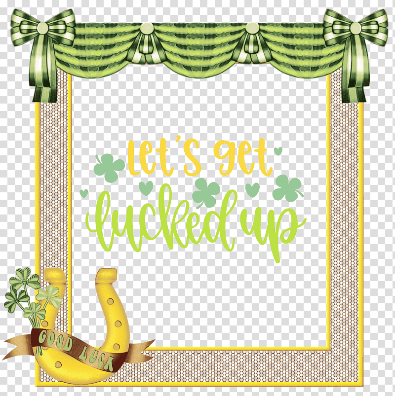 Saint Patrick's Day, Patricks Day, Watercolor, Paint, Wet Ink, Frame, Saint Patricks Day transparent background PNG clipart