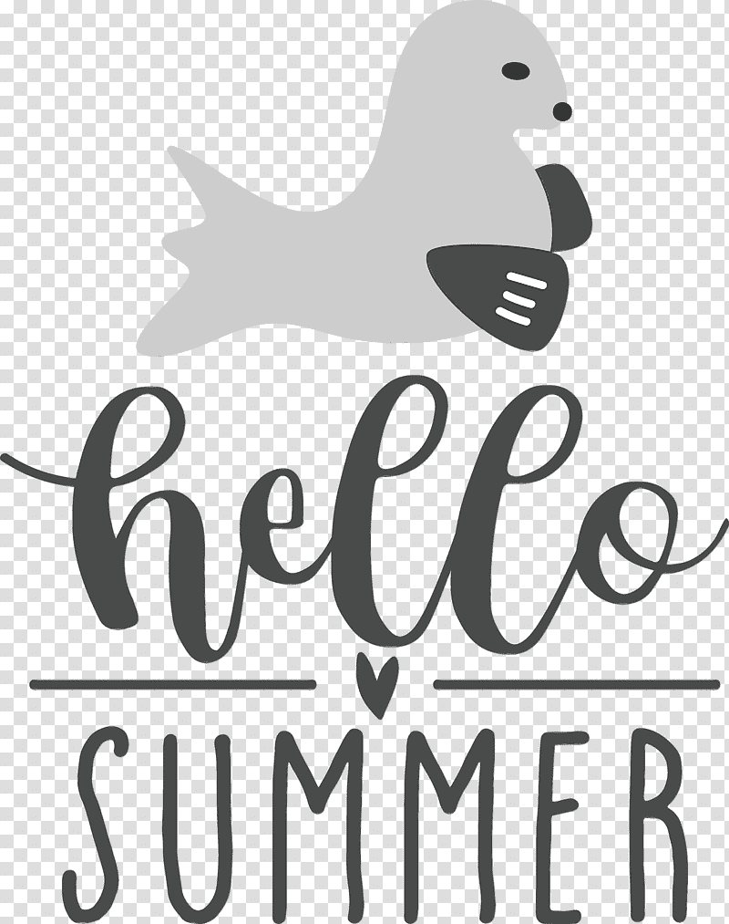 birds logo beak black and white water bird, Hello Summer, Watercolor, Paint, Wet Ink, Black And White
, Text transparent background PNG clipart
