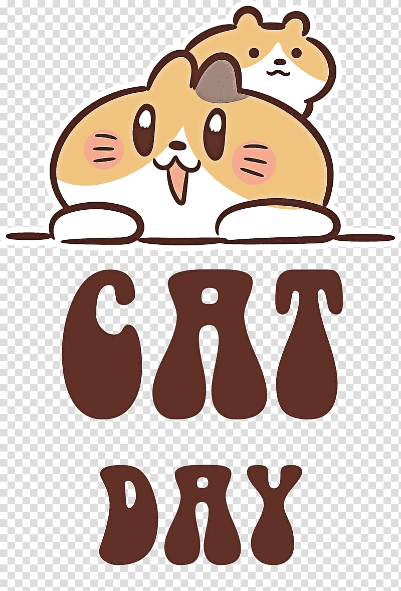 International Cat Day Cat Day, Cartoon, Snout, Line, Happiness, Human, Behavior transparent background PNG clipart