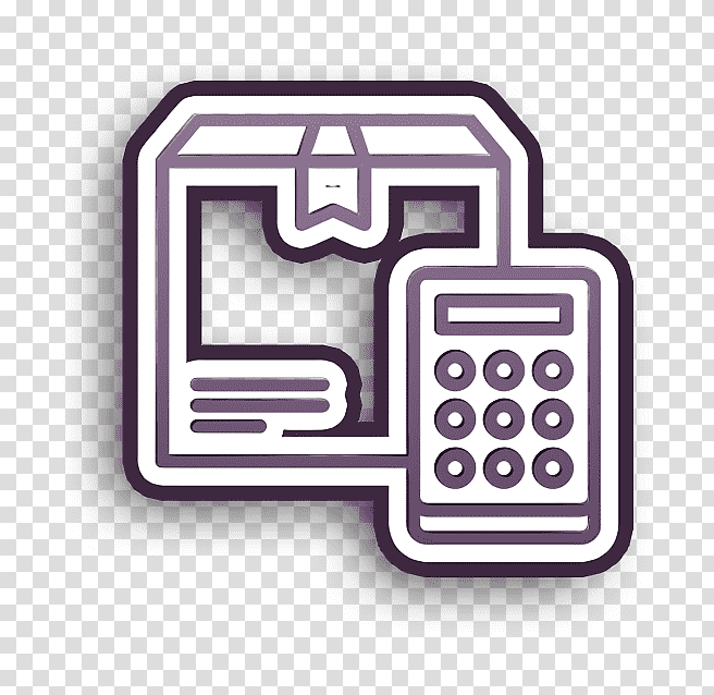 Shipment icon Calculator icon Delivery icon, Logo, Symbol, Numeric Keypad, Engineering, Meter, Telephony transparent background PNG clipart