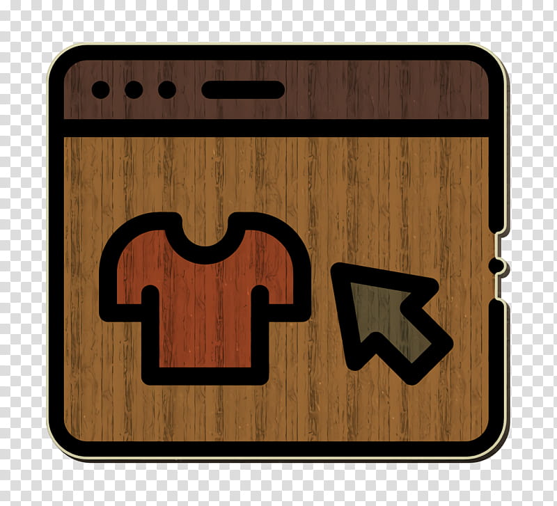 Clothes icon Click icon Online Shopping icon, M083vt, Rectangle, Varnish, Wood, Meter, Symbol, Geometry transparent background PNG clipart