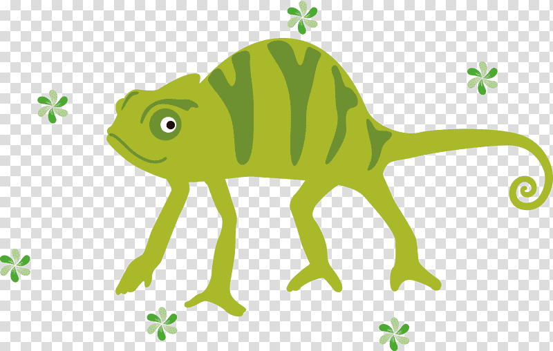 Chameleon, Reptiles, Frogs, Lizards, Leaf, Plant Stem, Cartoon transparent background PNG clipart