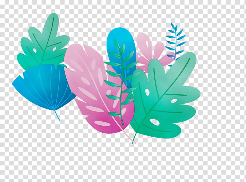 leaf turquoise plant structure science plants, Leaf Cartoon, Leaf , Leaf Abstract, Watercolor, Paint, Wet Ink, Biology transparent background PNG clipart