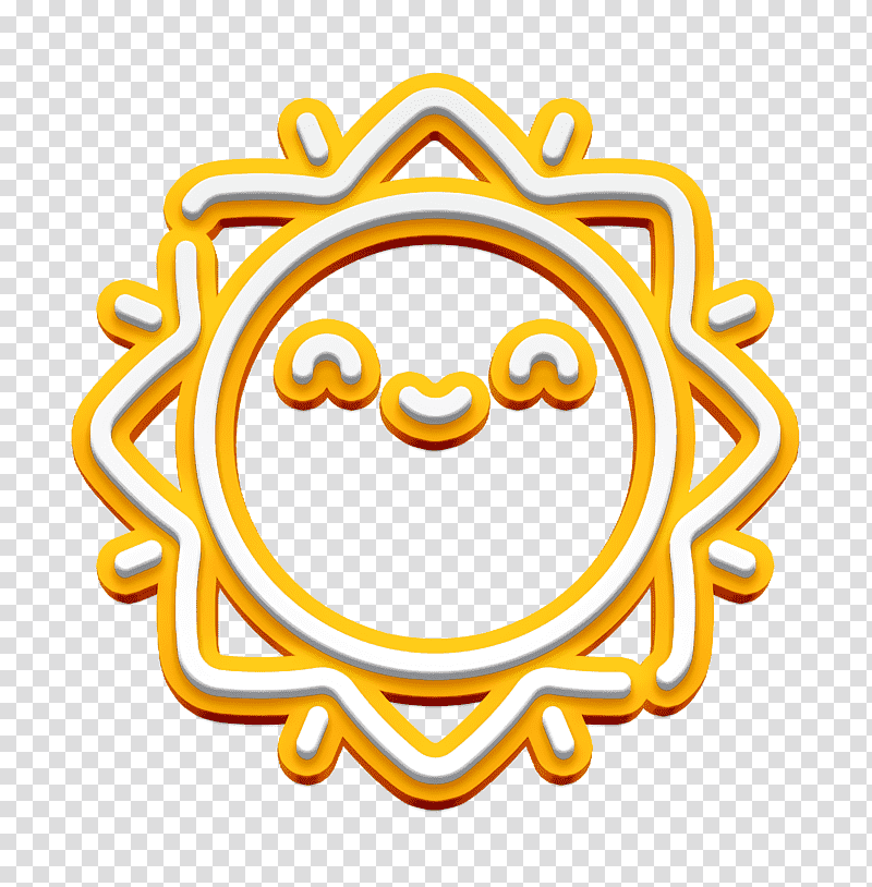 Hippies icon Smile icon Sun icon, Smiley, Emoticon, Yellow, Meter, Cartoon, Jewellery transparent background PNG clipart