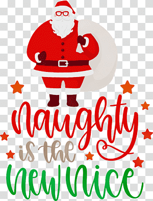 Christmas tree, Naughty, Chrismtas, Santa Claus, Watercolor, Paint, Wet Ink transparent background PNG clipart thumbnail