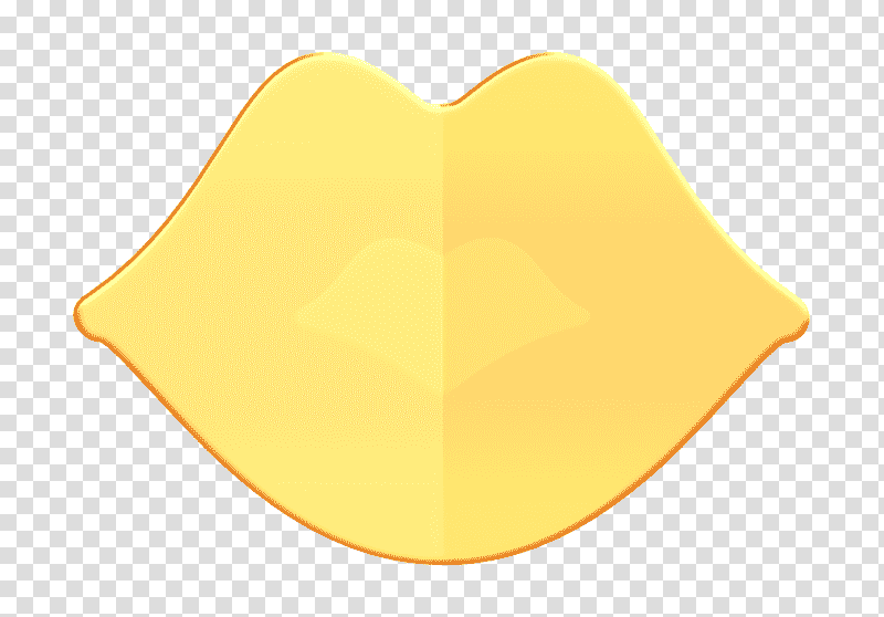 Kiss icon Valentines Day icon, Yellow, Meter, Computer transparent background PNG clipart