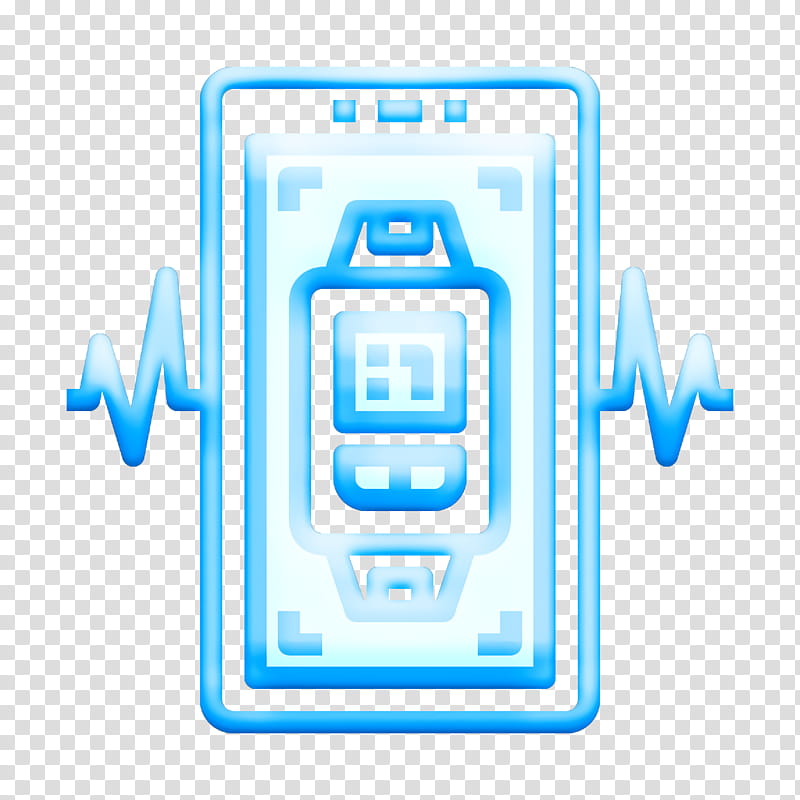 Ui icon Smartwatch icon Mobile Interface icon, Technology, Line, Electric Blue transparent background PNG clipart
