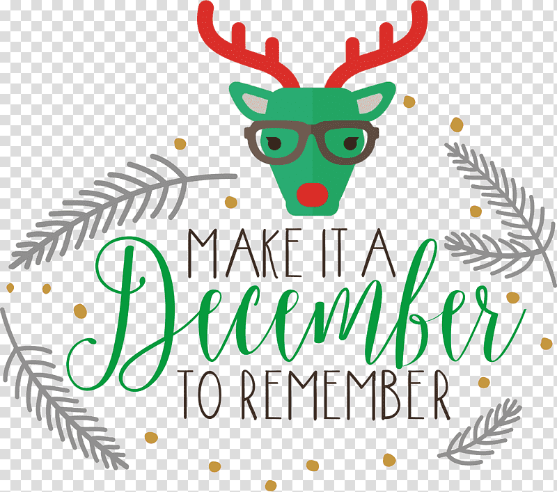 Make It A December December Winter, Winter
, Logo, Deer, Meter, Line, Tree transparent background PNG clipart