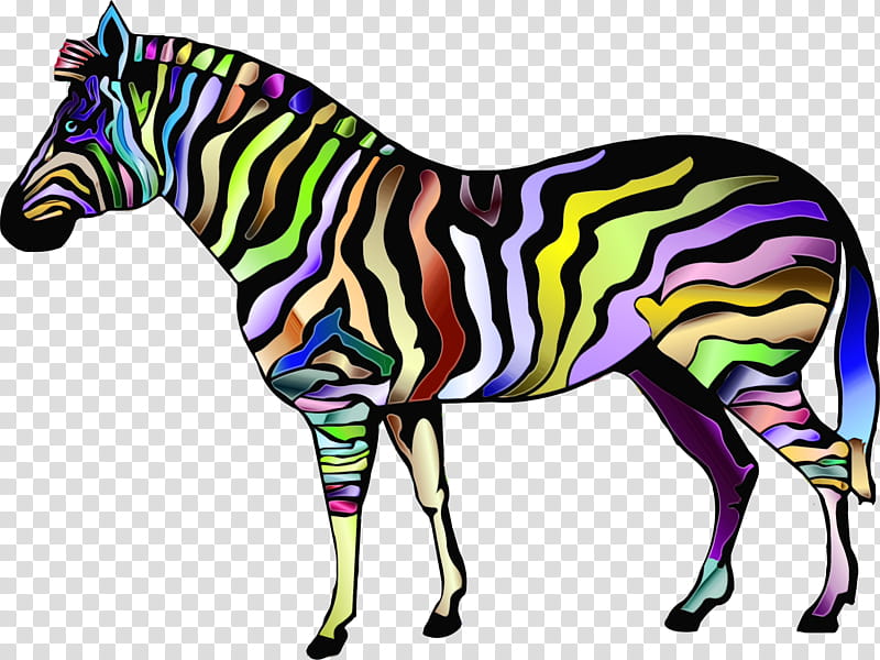 Zebra, Horse, Animal Print, Candy, Stripe, Animal Figure, Wildlife, Mane transparent background PNG clipart