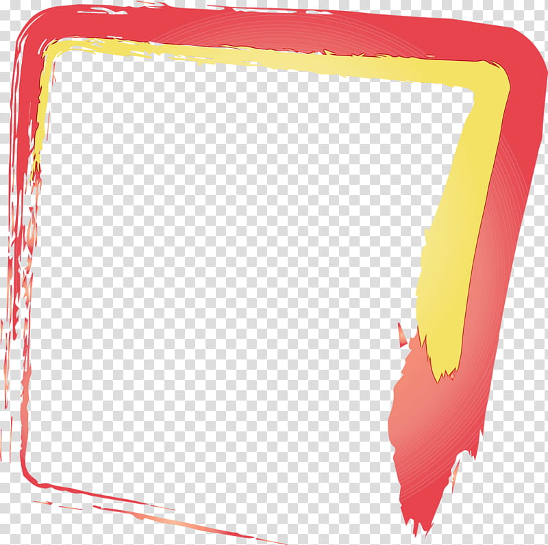 red rectangle, BRUSH FRAME, Watercolor Frame, Paint, Wet Ink transparent background PNG clipart