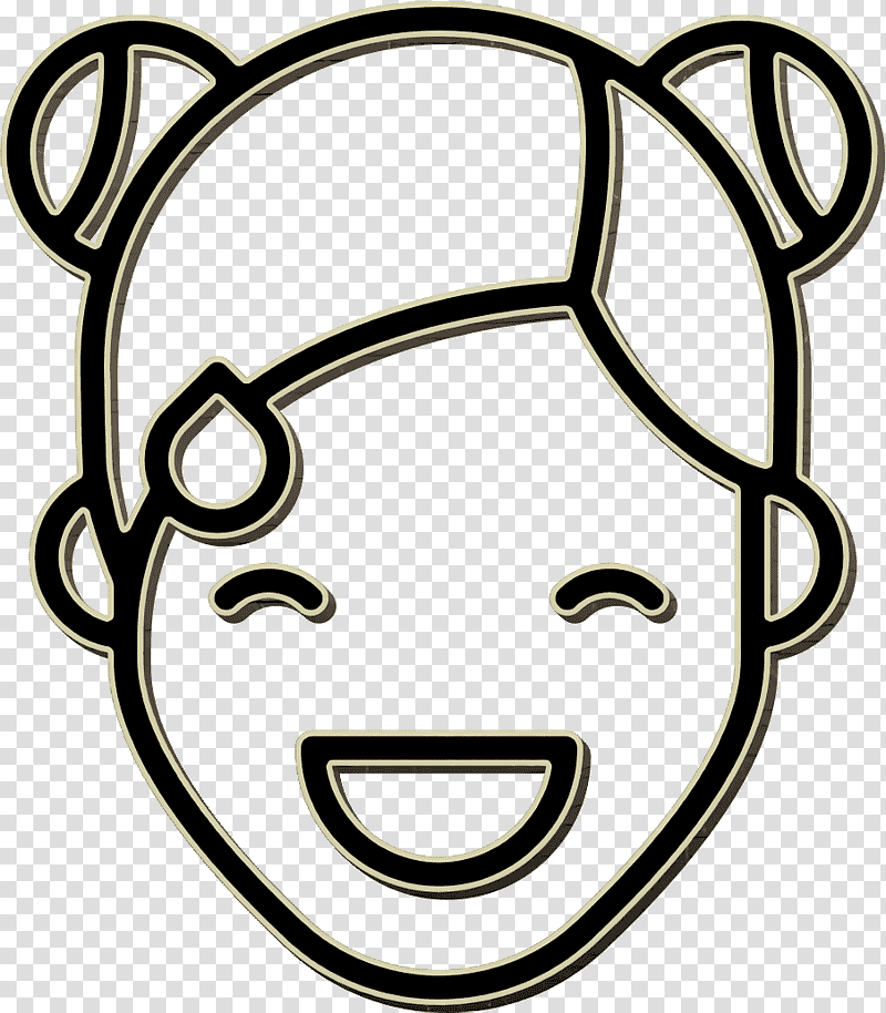 People faces icon Face icon Girl Embarrased icon, People Icon, Laughter, Tears, Gratis, Pictogram, Emoji transparent background PNG clipart