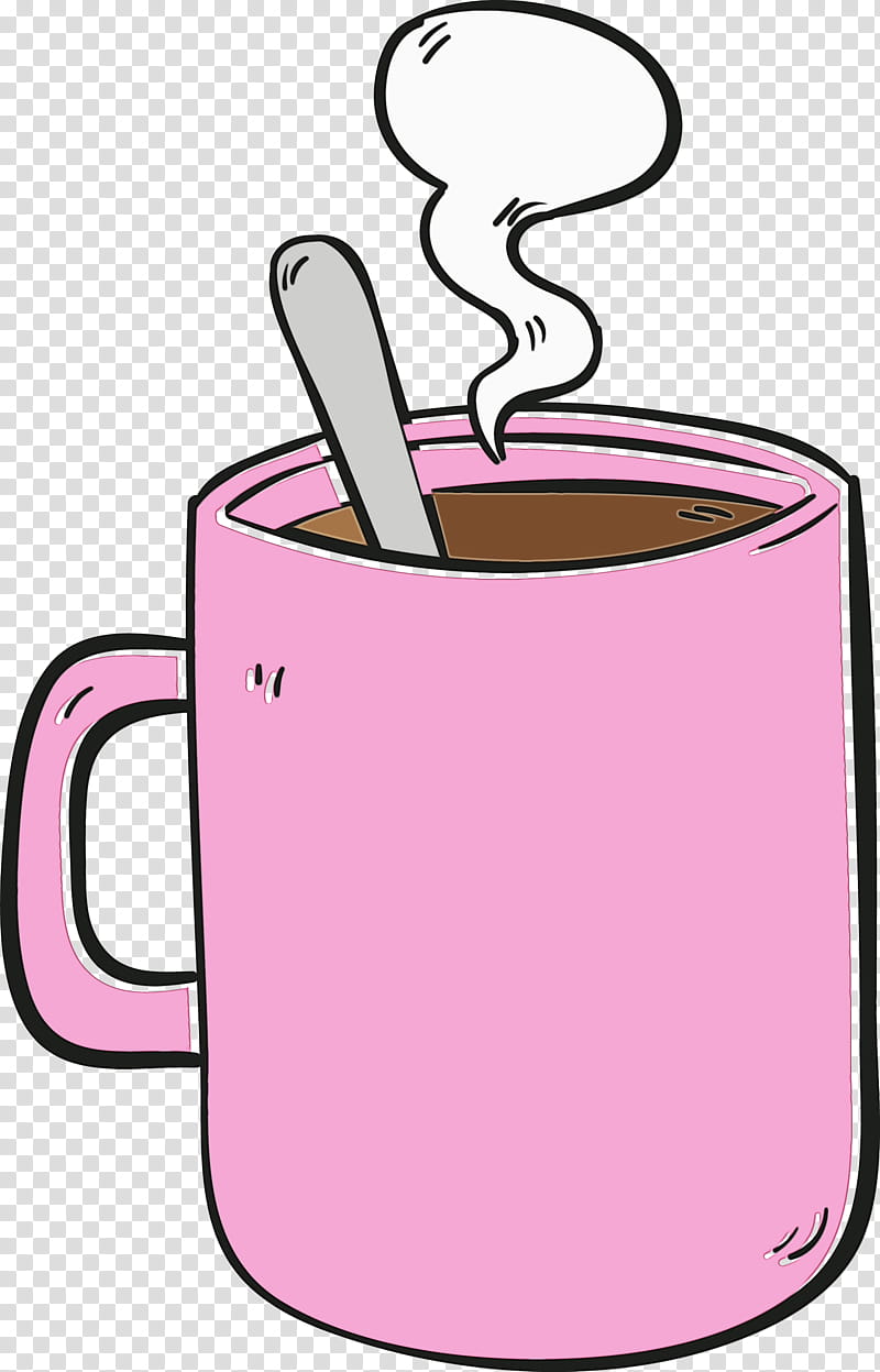 Coffee cup, Watercolor, Paint, Wet Ink, Mug, Pink M, Meter transparent background PNG clipart