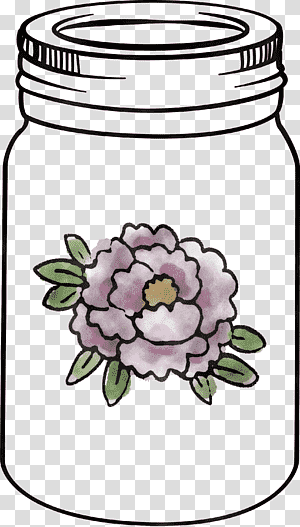 MASON JAR, Floral Design, Cut Flowers, Flowerpot, Petal, Plants, Biology transparent background PNG clipart thumbnail