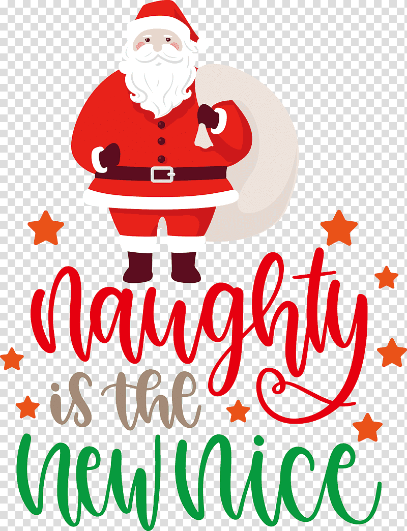 Naughty Chrismtas Santa Claus, Christmas Day, Christmas Ornament, Christmas Tree, Holiday Ornament, Logo, Christmas Ornament M transparent background PNG clipart