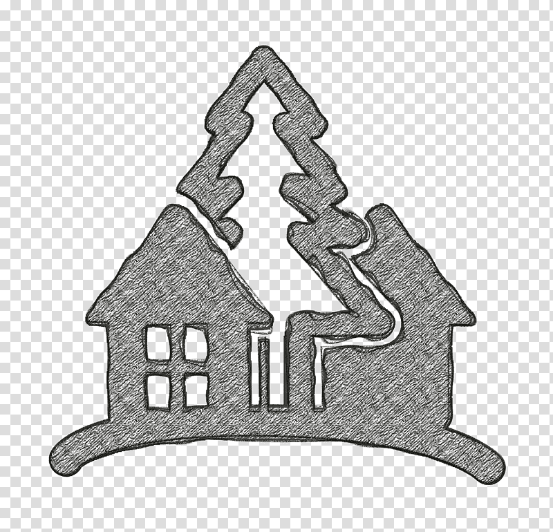 Hotel icon Rural icon buildings icon, House, Cottage, Accommodation, Log Cabin, Beach, Garden transparent background PNG clipart