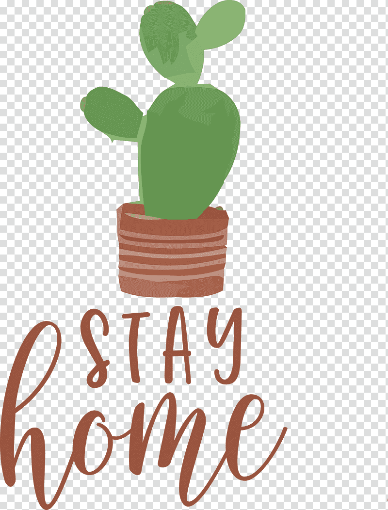 STAY HOME, Logo, Green, Flower, Meter, Behavior, Human transparent background PNG clipart