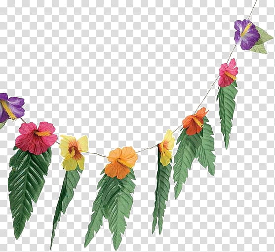 Flowers, Luau, Lei, Hawaiian Language, Garland, Party, Tiki, Aloha transparent background PNG clipart
