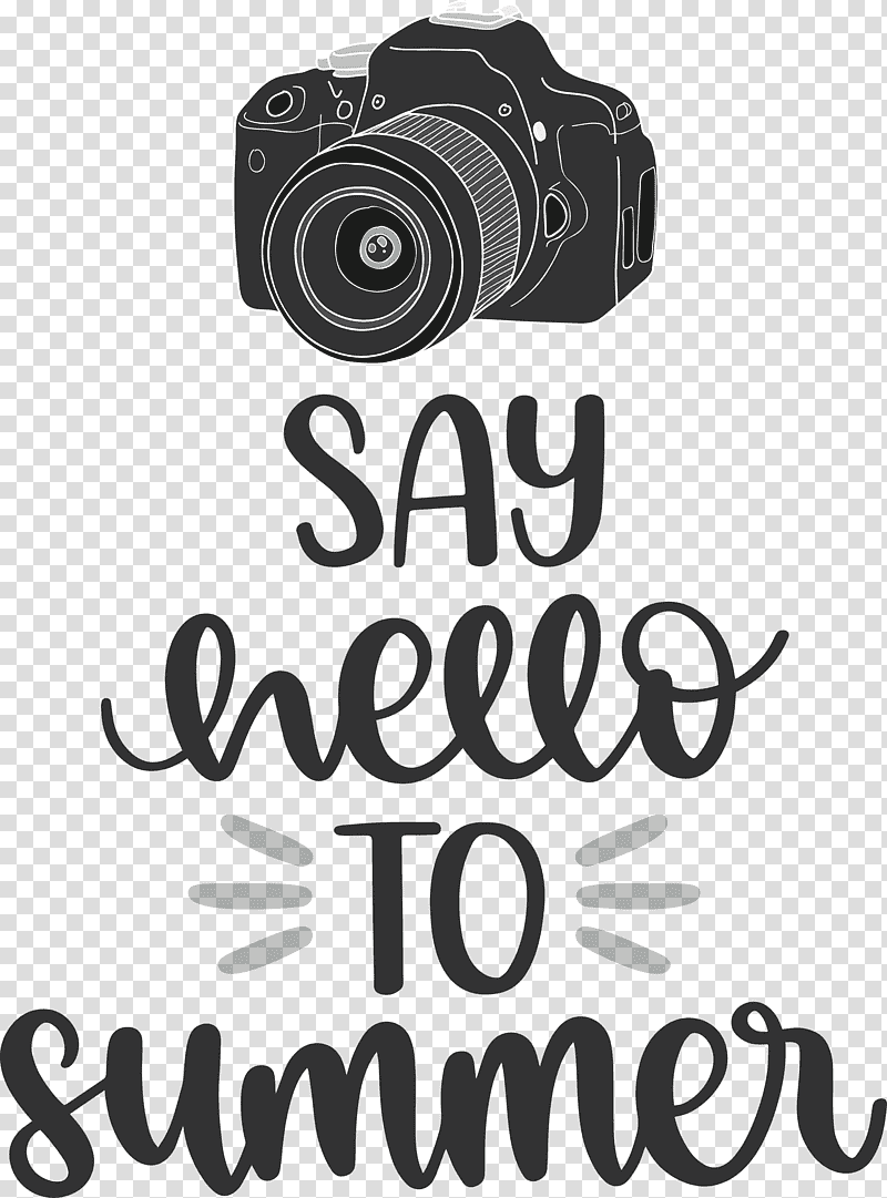 Say Hello to Summer Summer Hello Summer, Summer
, Camera, Camera Lens, Optics, Logo, Meter transparent background PNG clipart