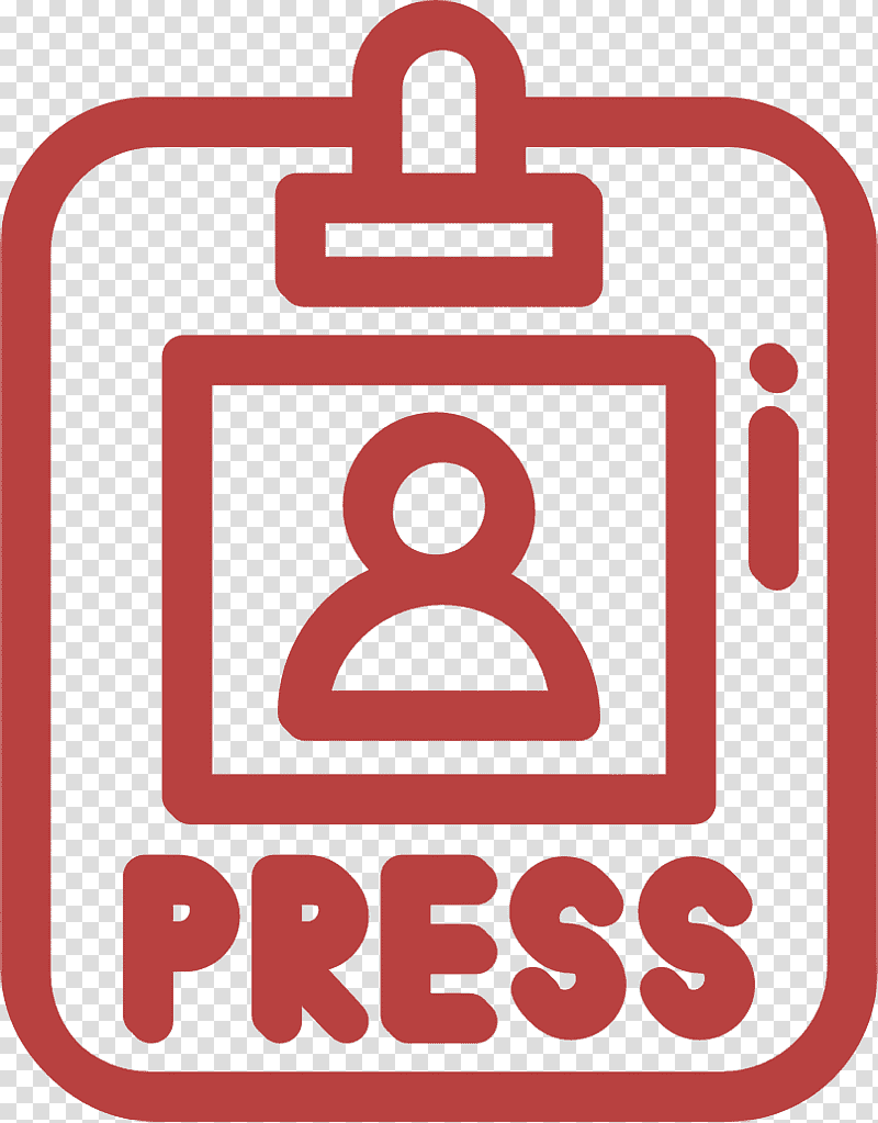 Journalist icon Press pass icon News & journals icon, Logo, Symbol, Sign, Line, Meter, Geometry transparent background PNG clipart