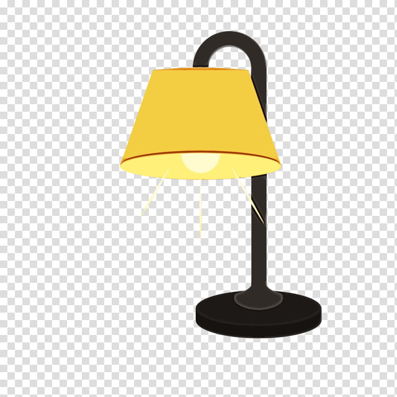 lampshade yellow lamp, Watercolor, Paint, Wet Ink transparent background PNG clipart