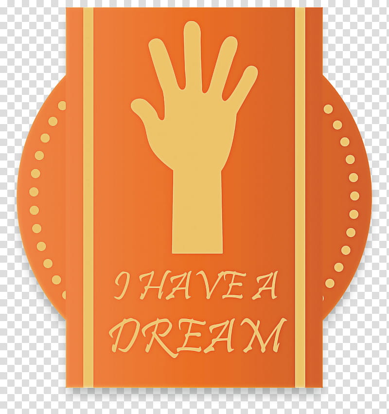 MLK Day Martin Luther King Jr. Day, Martin Luther King Jr Day, Orange, Hand, Finger, Gesture, Logo, Sign Language transparent background PNG clipart