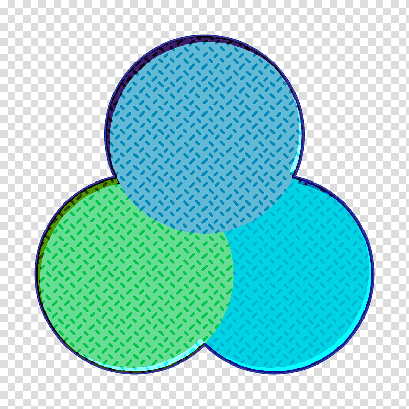 Intersection icon Chart And Diagram icon Union icon, Green, Turquoise, Aqua M, Microsoft Azure transparent background PNG clipart