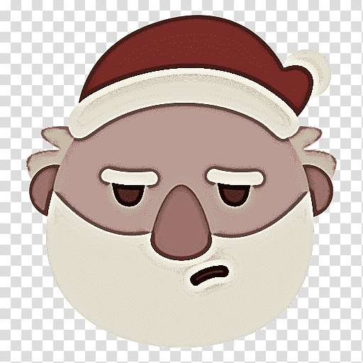 Santa Claus, Cartoon, Snout, Glasses transparent background PNG clipart