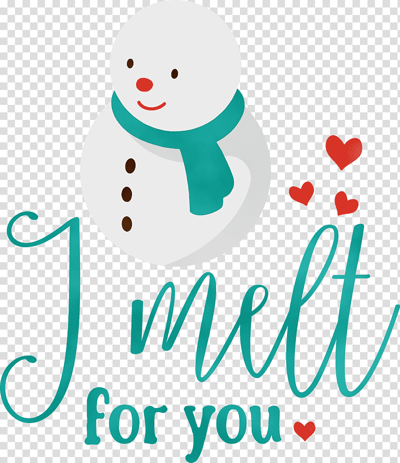 Snowman, I Melt For You, Watercolor, Paint, Wet Ink, Logo, Meter transparent background PNG clipart