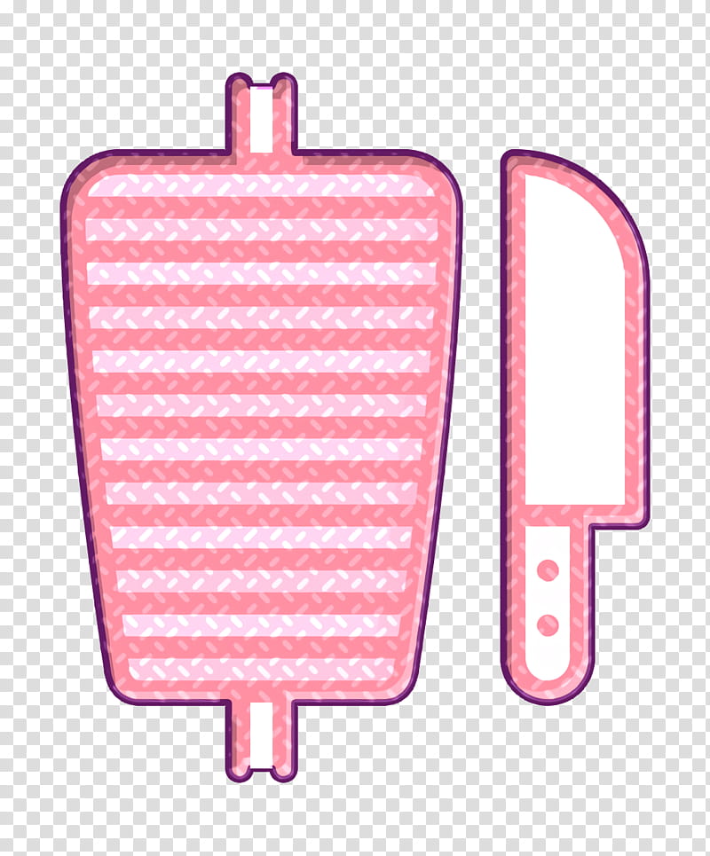 Food and restaurant icon Fast Food icon Shawarma icon, Pink M, Line, Meter transparent background PNG clipart