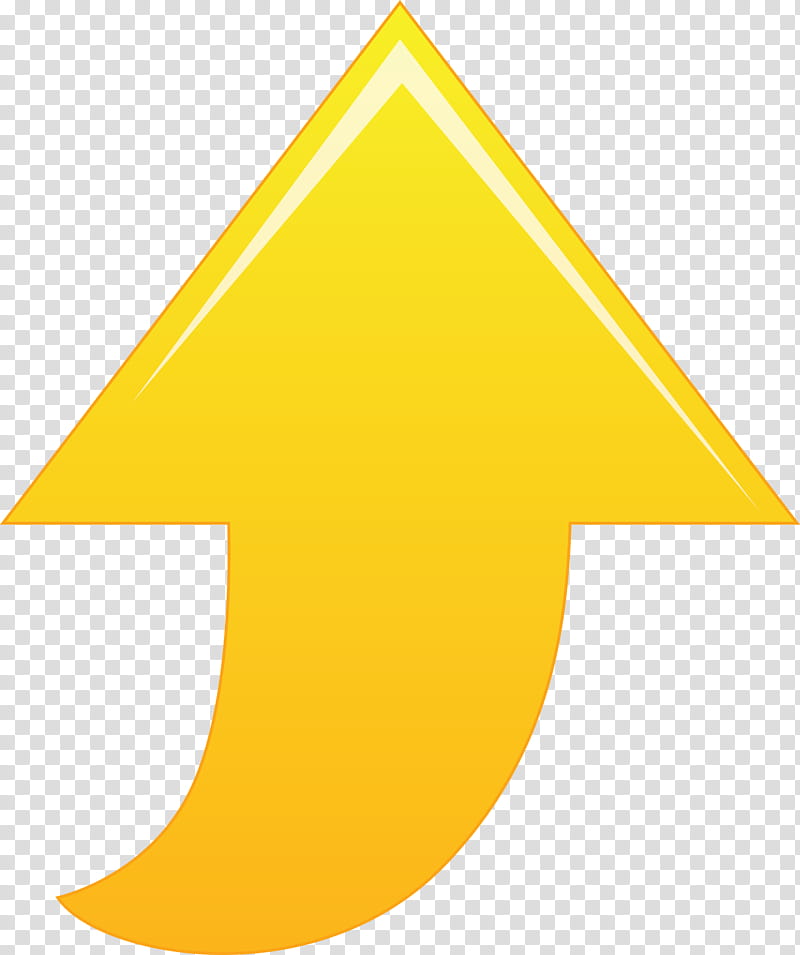 Wind Arrow, Yellow, Line, Triangle, Symbol, Sign, Logo, Cone transparent background PNG clipart